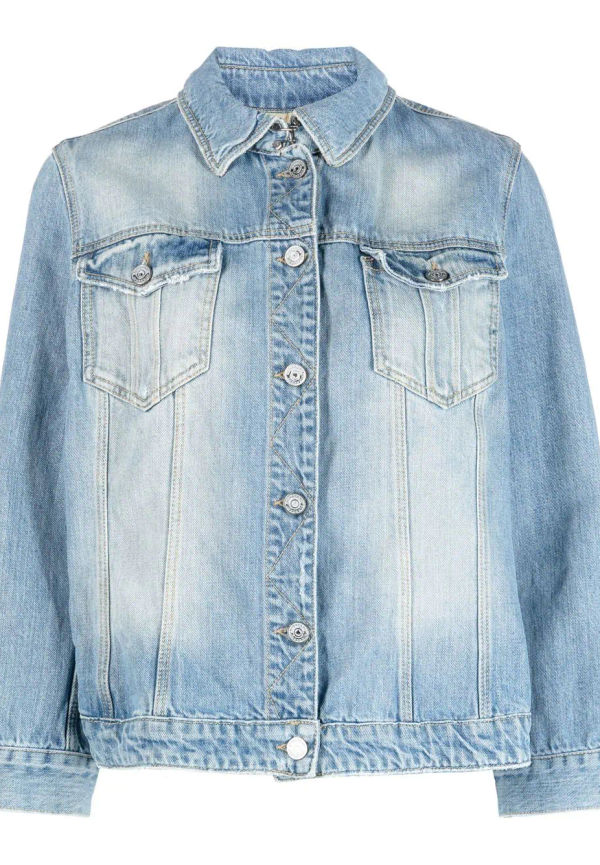 Burberry Pre-Owned blekt jeansjacka från 2010 - Blå