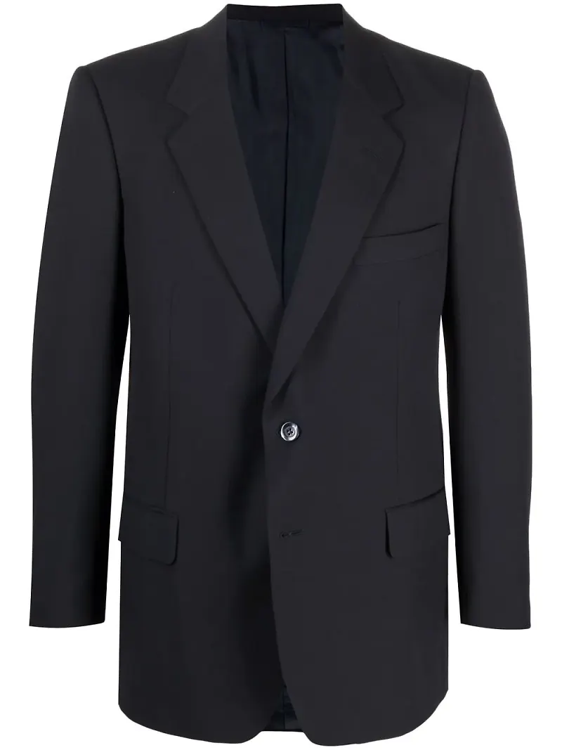 Burberry Pre-Owned enkelknäppt blazer från 1990-talet - Blå