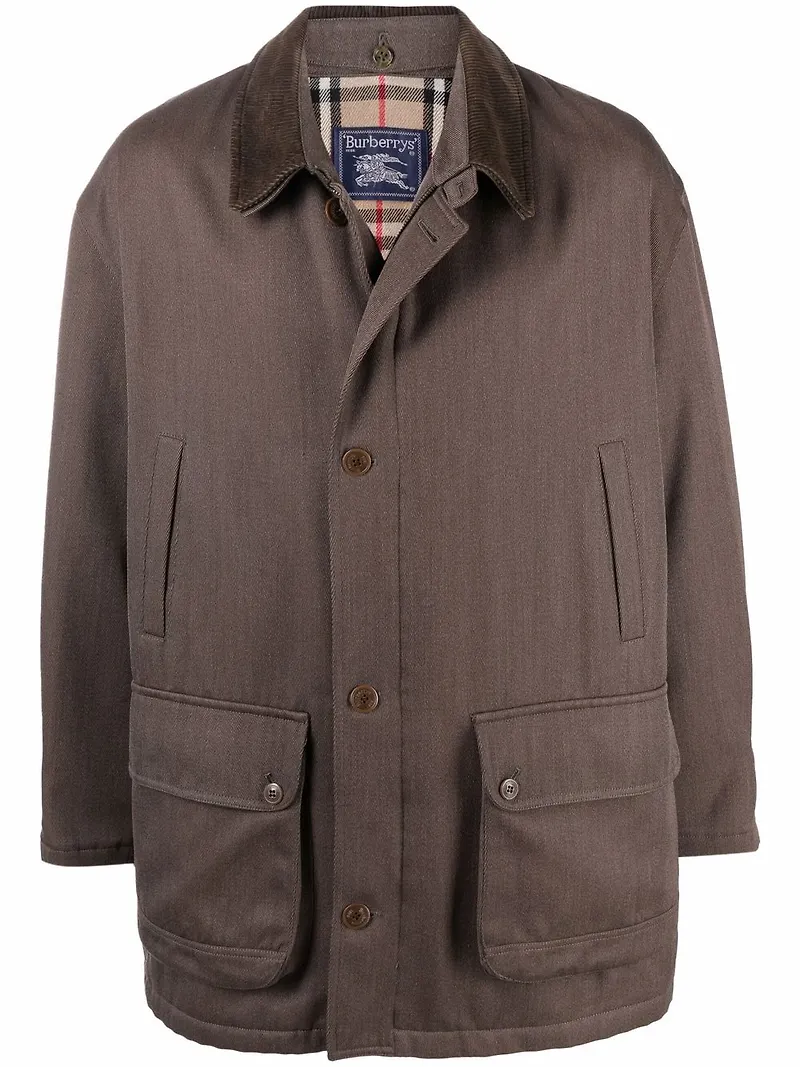 Burberry Pre-Owned enkelknäppt kappa från 1990-talet - Brun