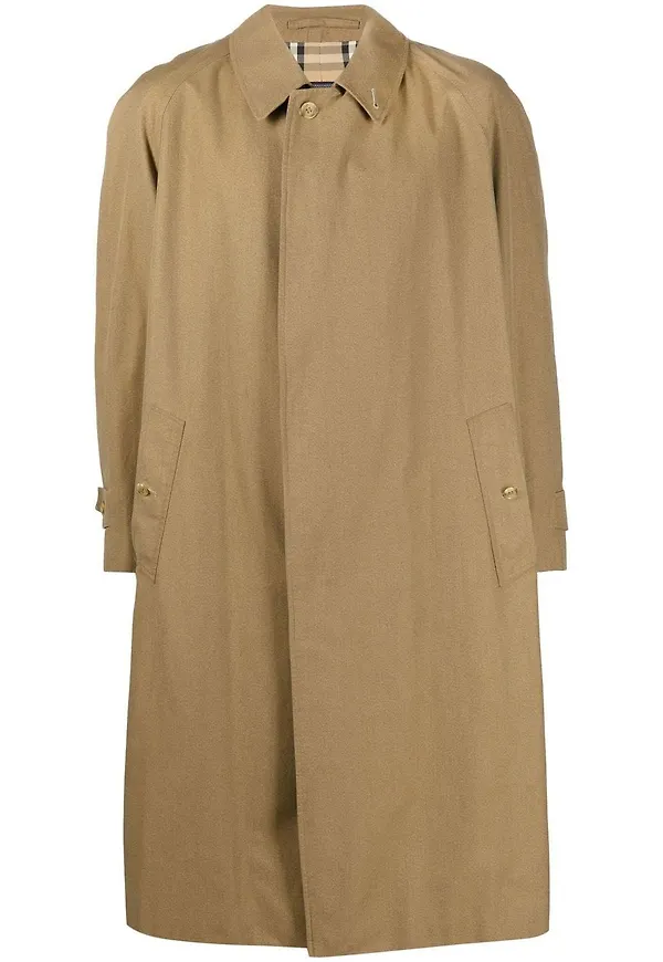 Burberry Pre-Owned knälång rock från 1990-talet - Neutral