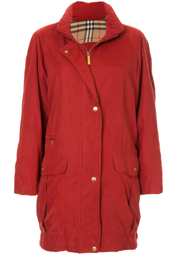 Burberry Pre-Owned långärmad jacka - Röd