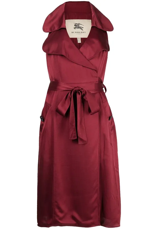 Burberry Pre-Owned omlottklänning från 2010-talet - Röd
