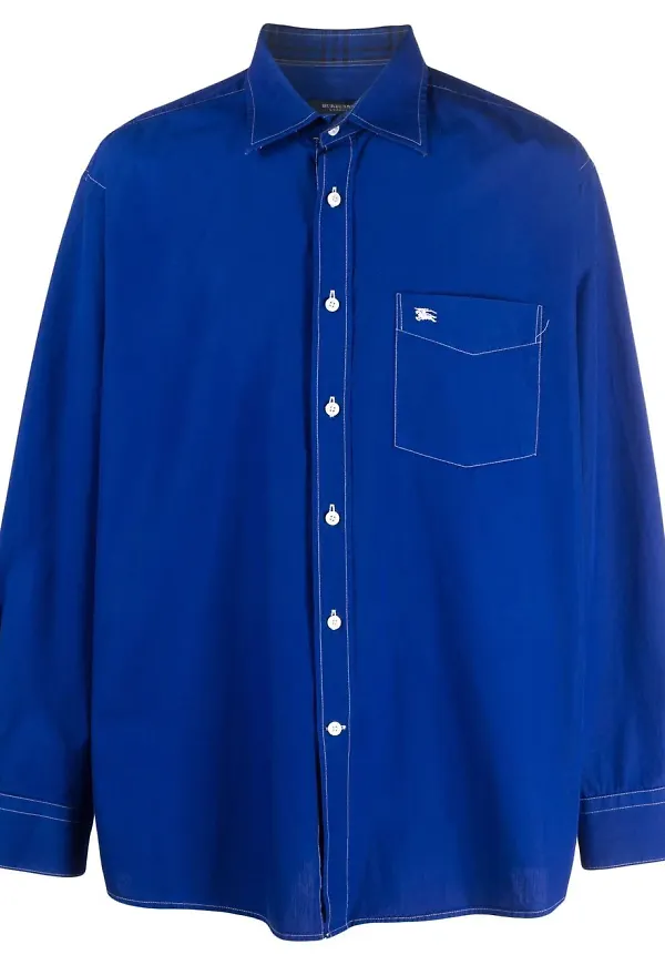 Burberry Pre-Owned skjorta från 2000-talet - Blå