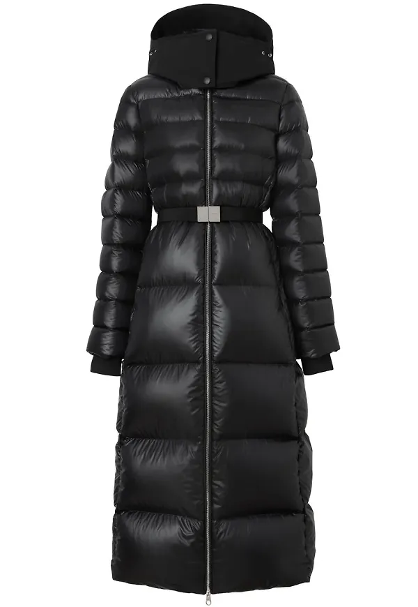 Burberry puffkappa med kontrasterande huva - Svart