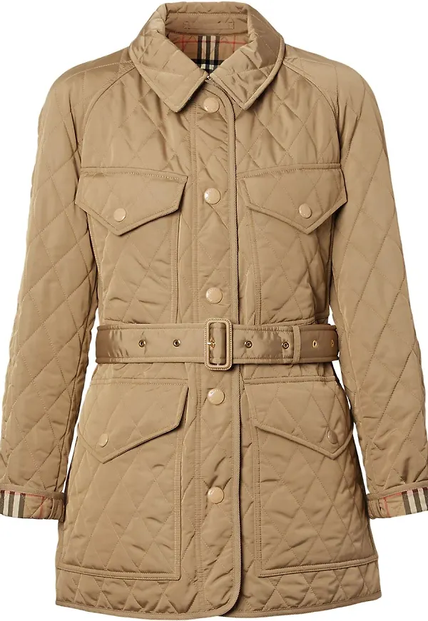 Burberry quiltad fältjacka - Brun