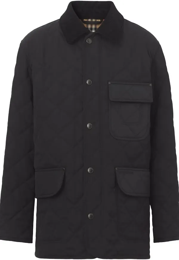 Burberry quiltad fältjacka - Svart