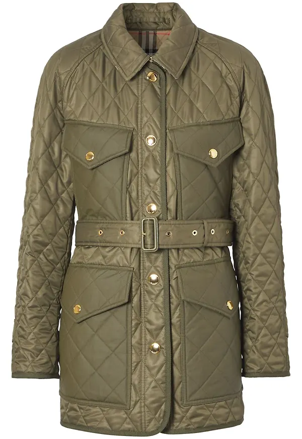 Burberry quiltad jacka - Grön