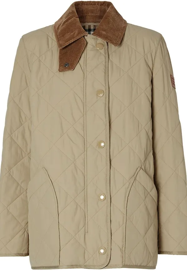 Burberry quiltad jacka - Neutral