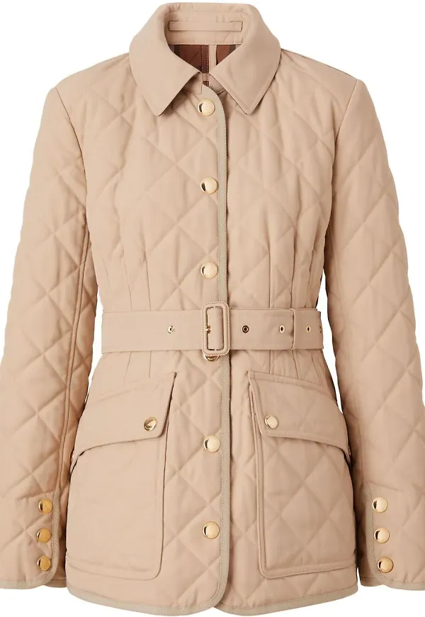 Burberry quiltad jacka - Neutral