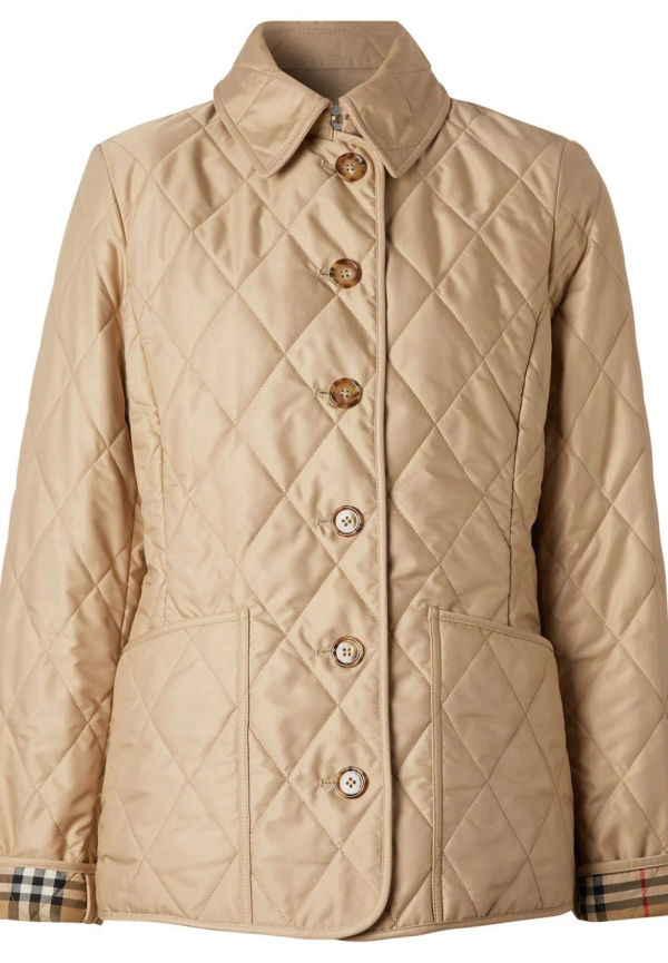 Burberry quiltad jacka - Neutral