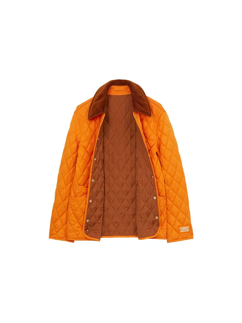 Burberry quiltad jacka med manchesterkrage - Orange