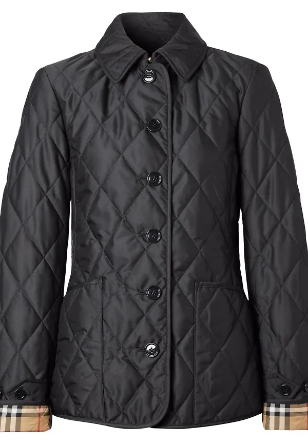Burberry quiltad termojacka - Svart