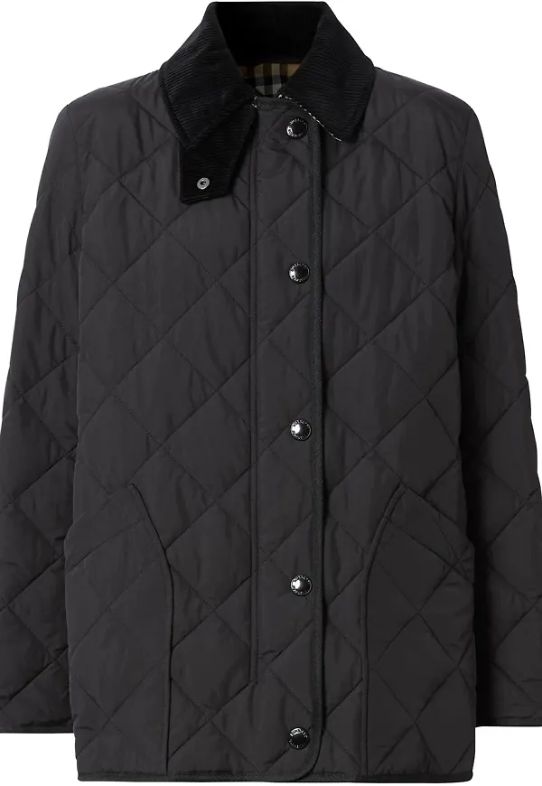 Burberry quiltad termojacka - Svart