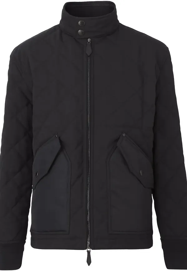 Burberry quiltad termojacka - Svart