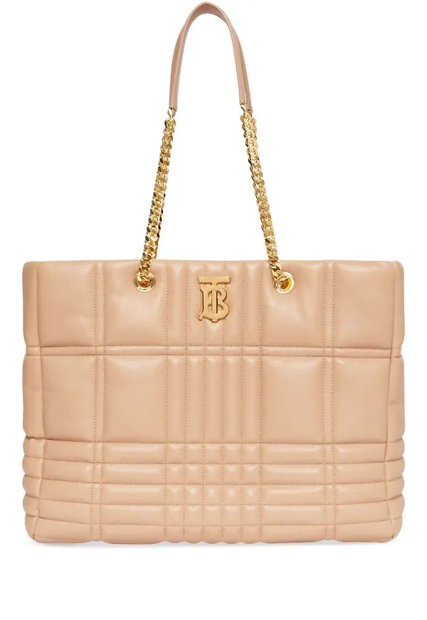 Burberry quiltad totebag - Neutral