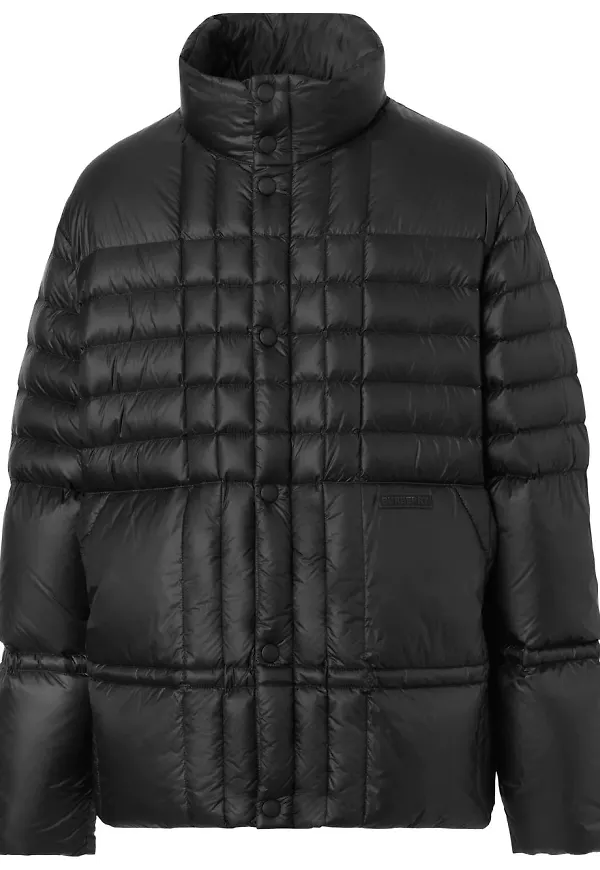Burberry quiltad vadderad jacka - Svart