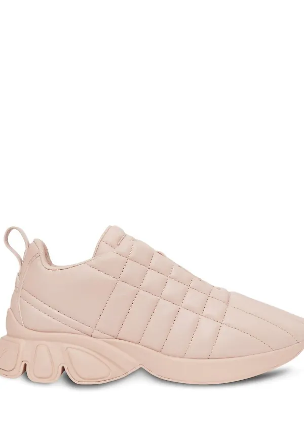 Burberry quilted leather trainers - Rosa