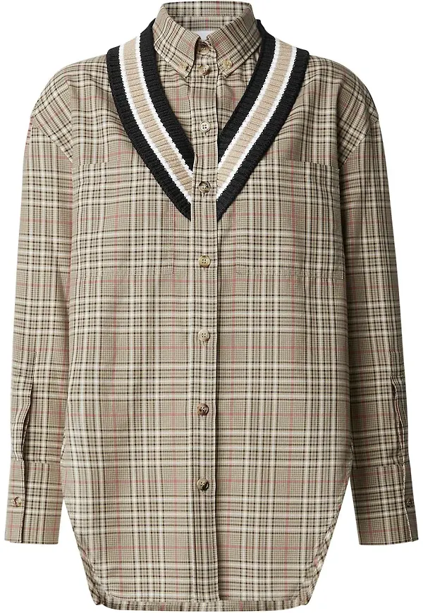 Burberry randig skjorta - Neutral