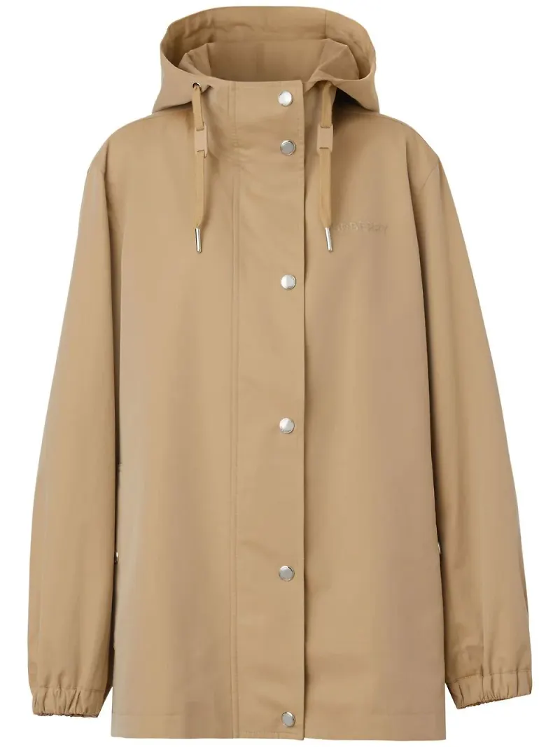 Burberry rock i gabardin med huva - Brun