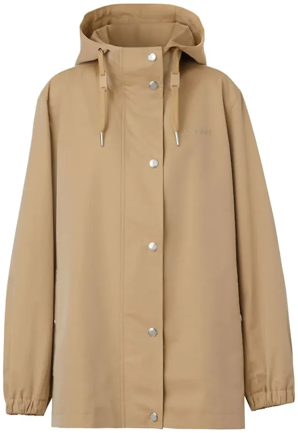 Burberry rock i gabardin med huva - Brun