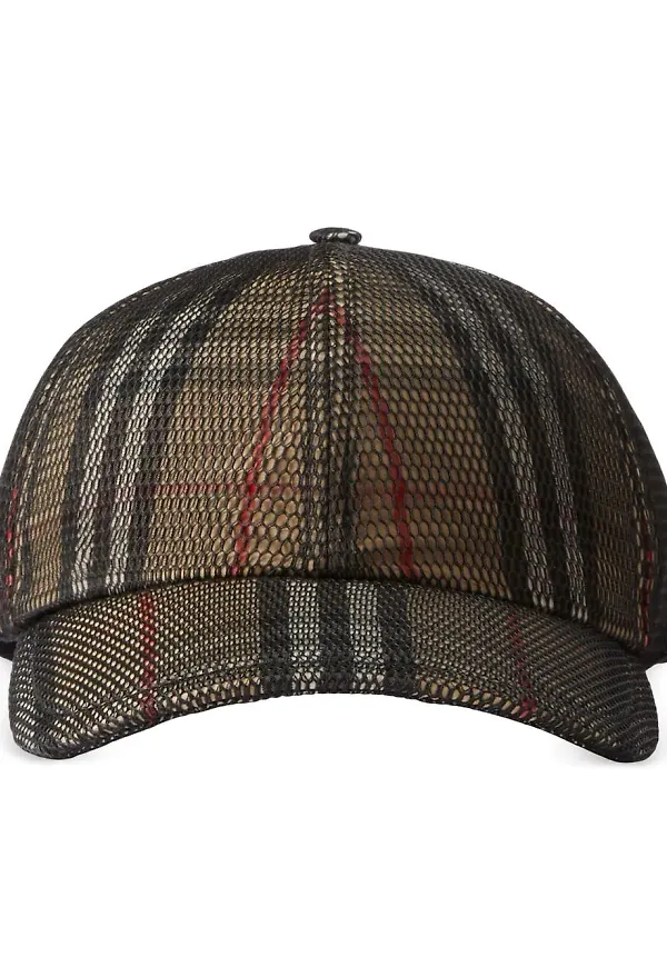 Burberry rutig basebollkeps - Neutral