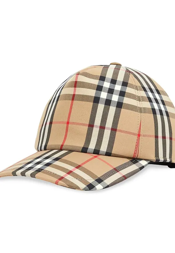 Burberry rutig basebollkeps - Neutral