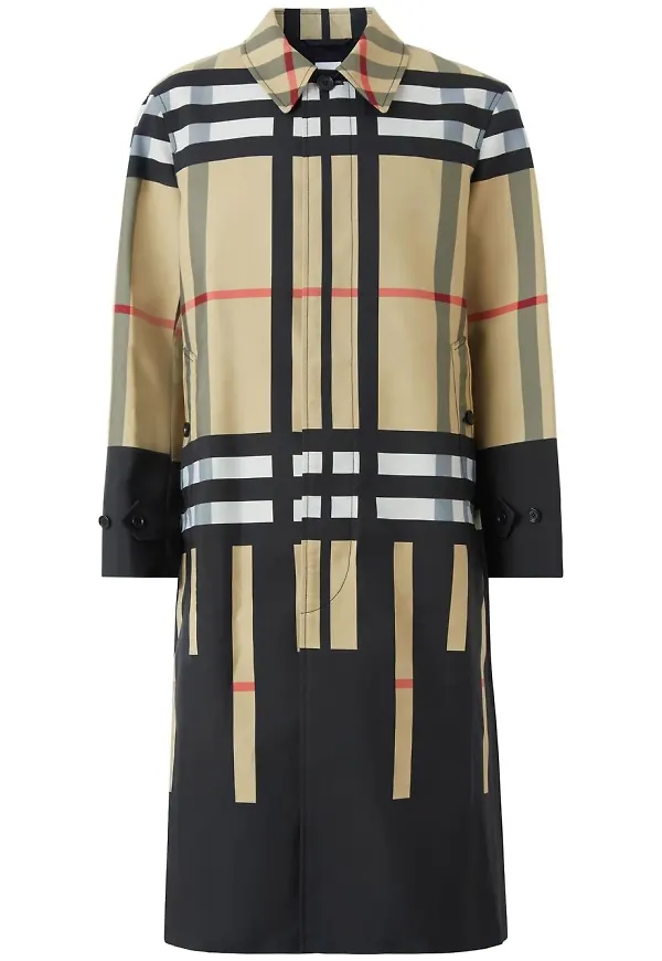 Burberry rutig bilrock i midimodell - Neutral