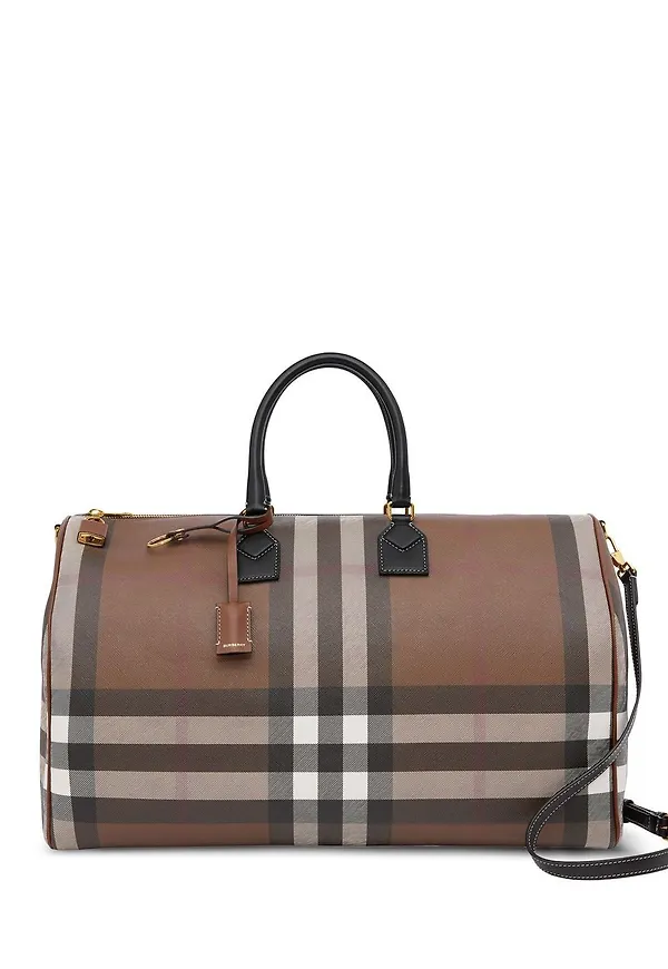 Burberry rutig bowlingväska - Brun