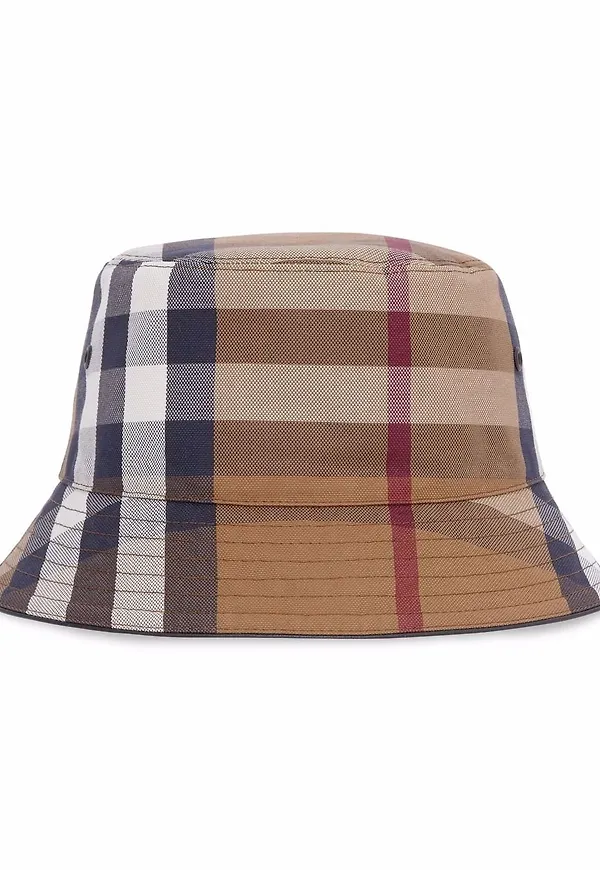 Burberry rutig fiskehatt - Brun