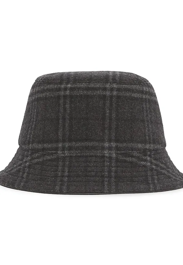 Burberry rutig fiskehatt - Grå