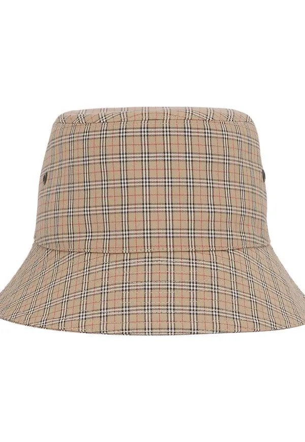 Burberry rutig fiskehatt - Neutral
