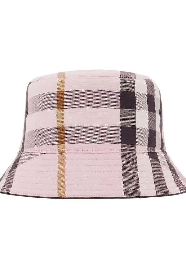 Burberry rutig fiskehatt - Rosa