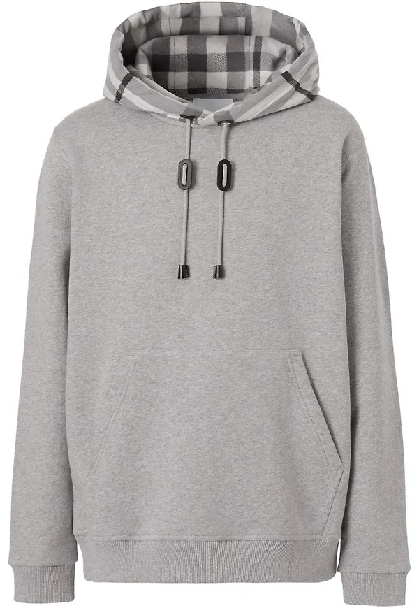 Burberry rutig hoodie - Grå
