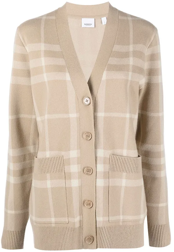 Burberry rutig kofta - Neutral
