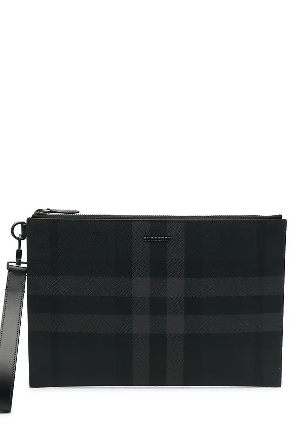 Burberry rutig kuvertväska - Grå