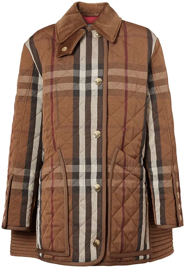 Burberry rutig manchesterkappa - Brun