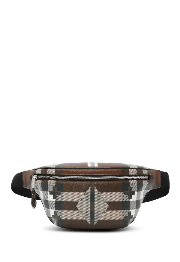 Burberry rutig midjeväska - Brun