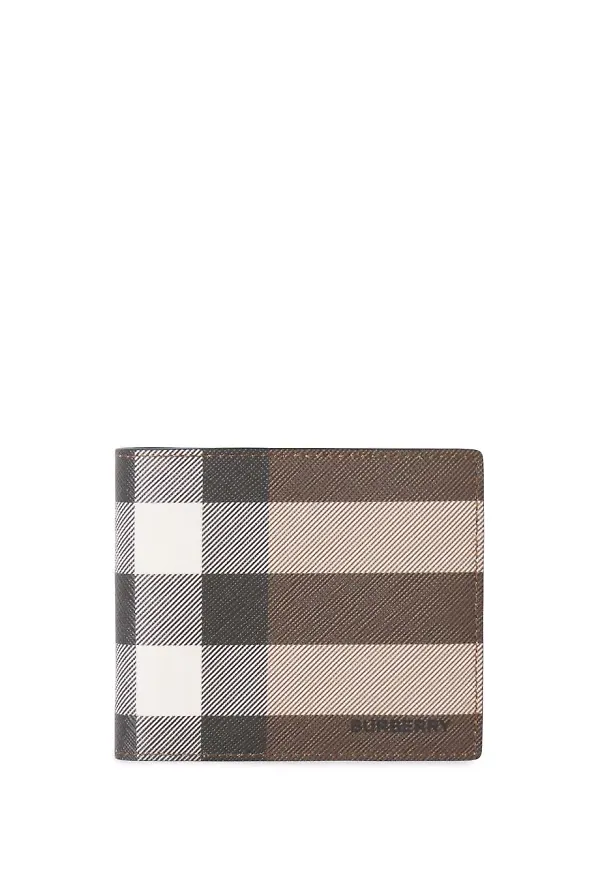 Burberry rutig plånbok - Brun