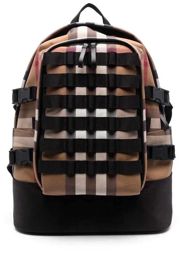Burberry rutig ryggsäck - Brun