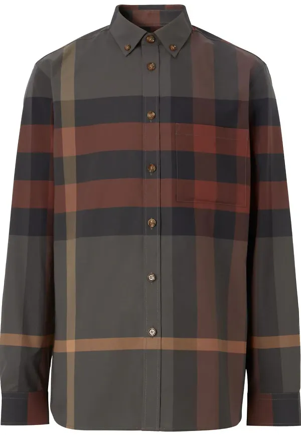 Burberry rutig skjorta - Grå