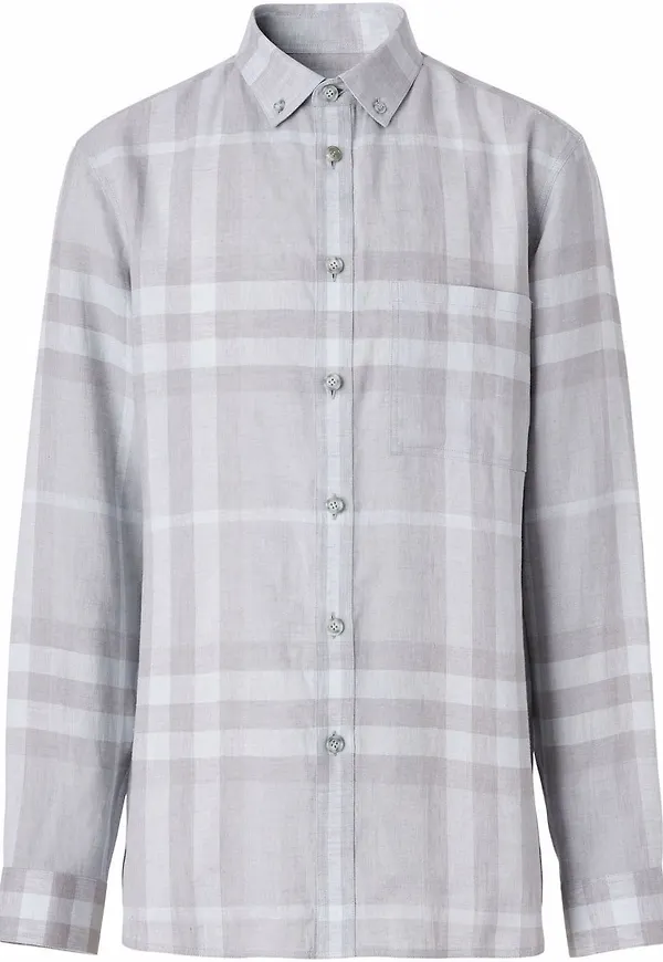 Burberry rutig skjorta - Grå