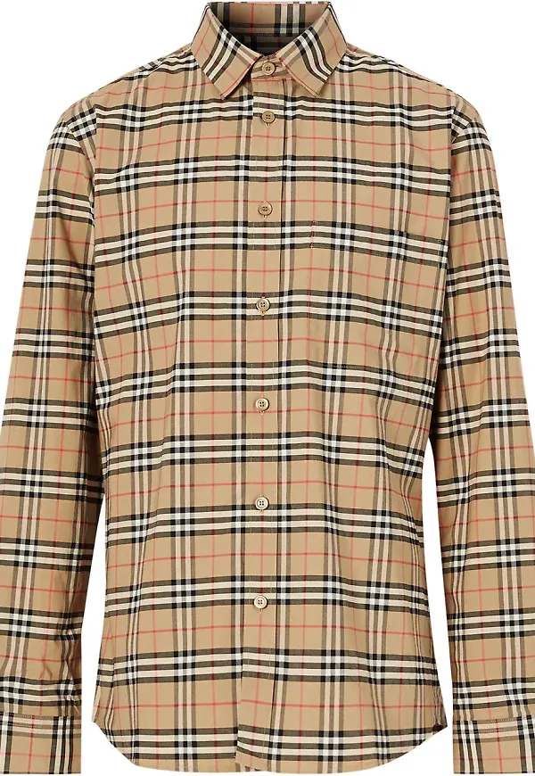 Burberry rutig skjorta - Neutral