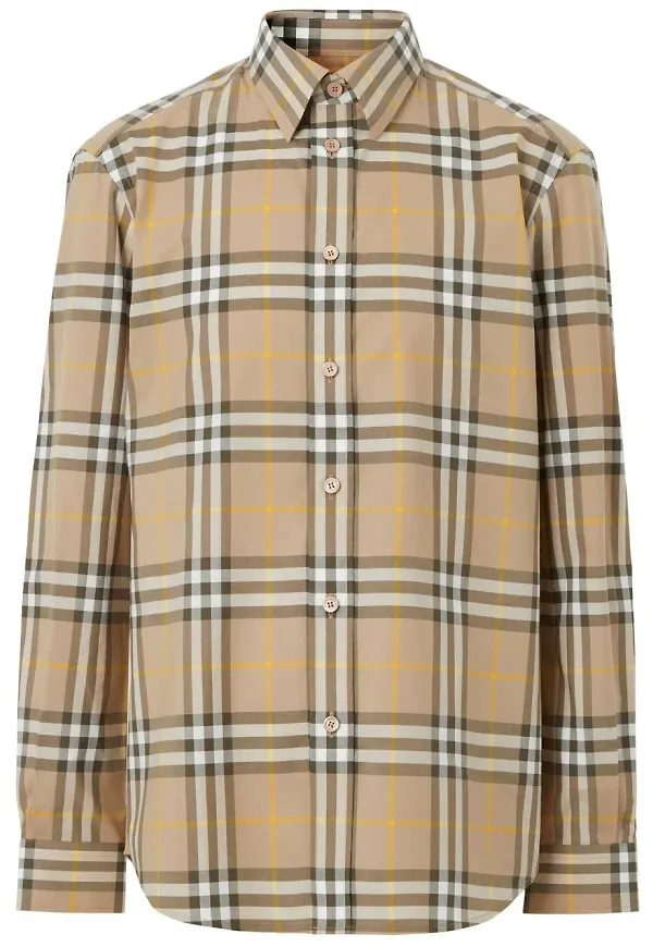 Burberry rutig skjorta - Neutral