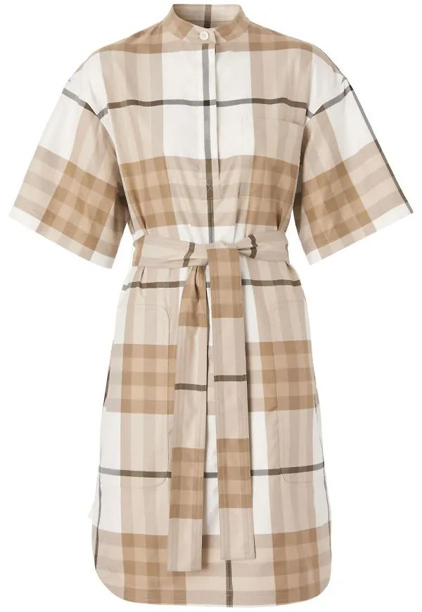 Burberry rutig skjortklänning - Vit