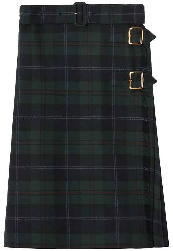 Burberry rutig stickad kjol - Grön