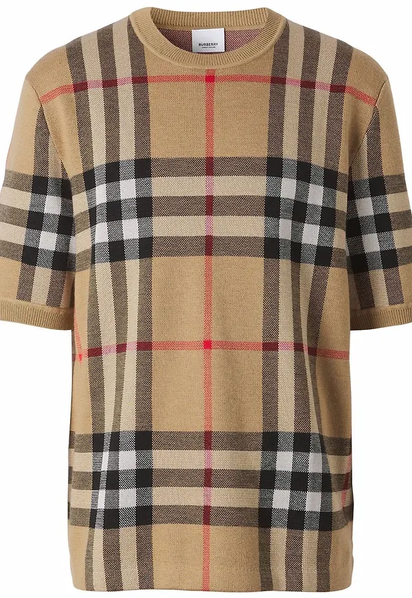 Burberry rutig t-shirt - Brun