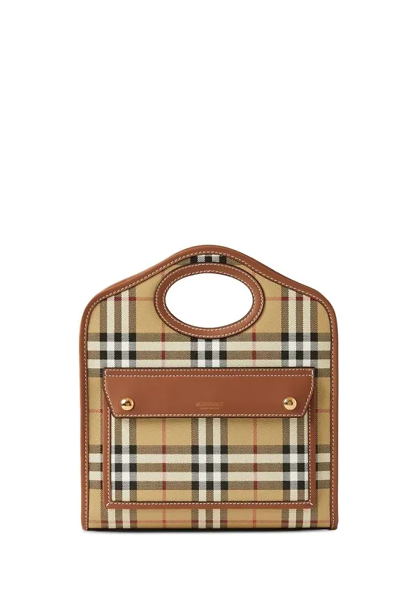 Burberry rutig totebag - Neutral