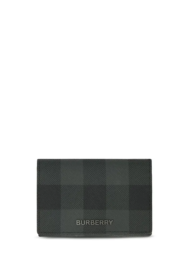 Burberry rutig vikt plånbok - Grå