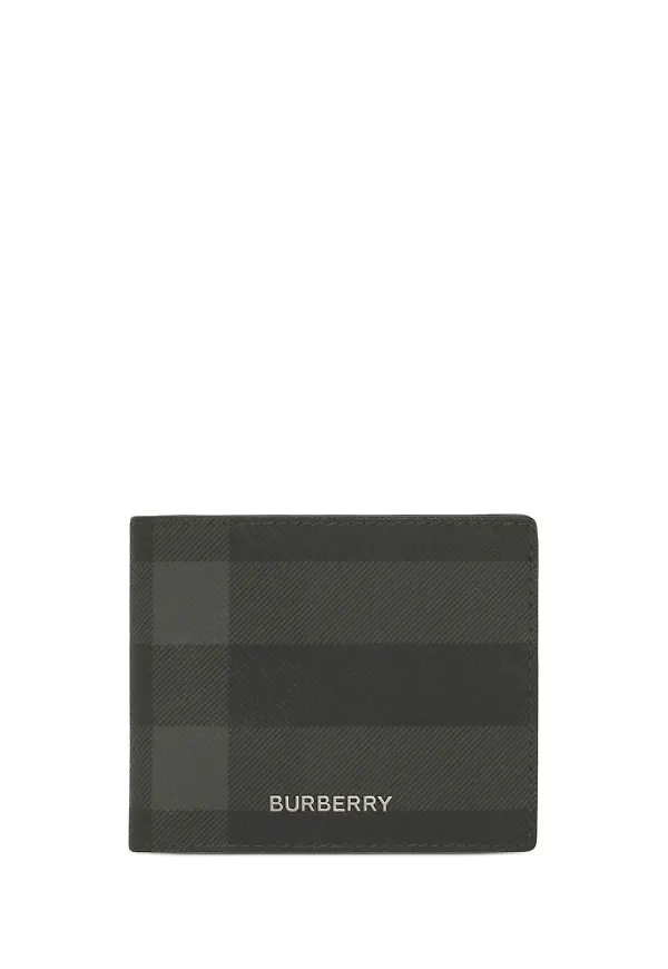 Burberry rutig vikt plånbok - Svart