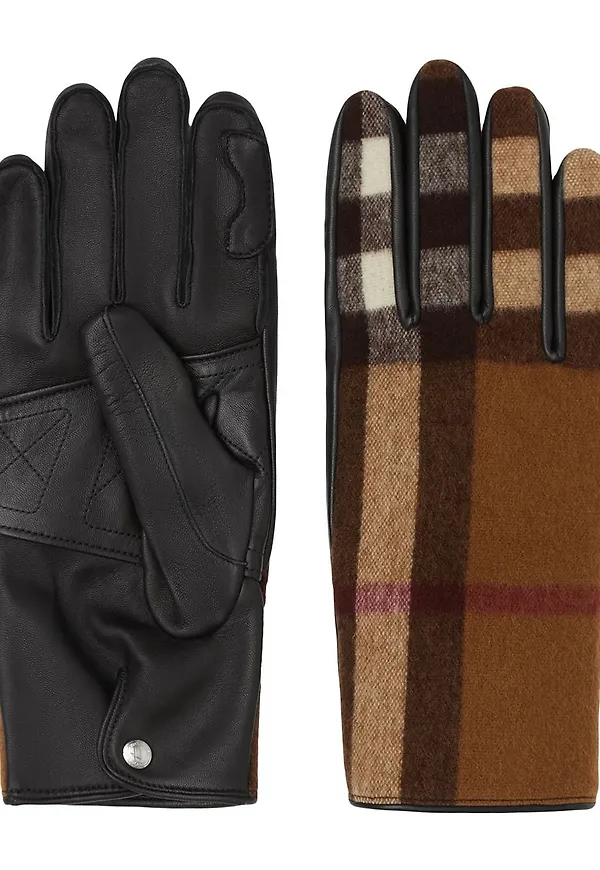 Burberry rutiga handskar - Brun